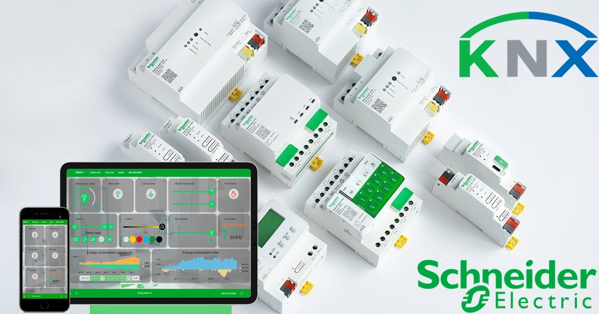 schneider knx home autmation devices smart